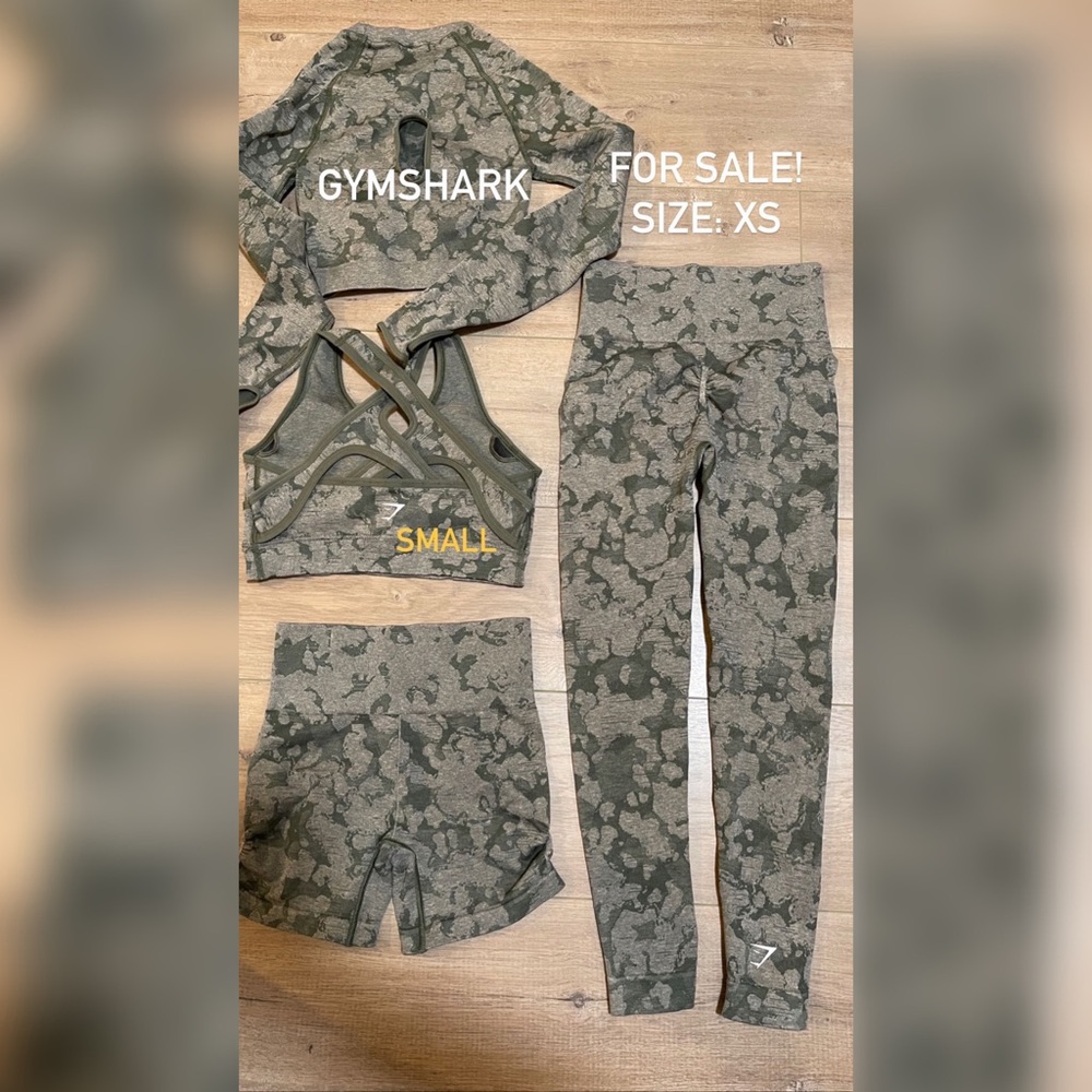 Gymshark- Green Camo Set
